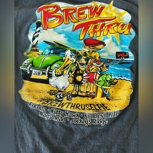 EUC. Men’s Medium Brew Thru T Shirt